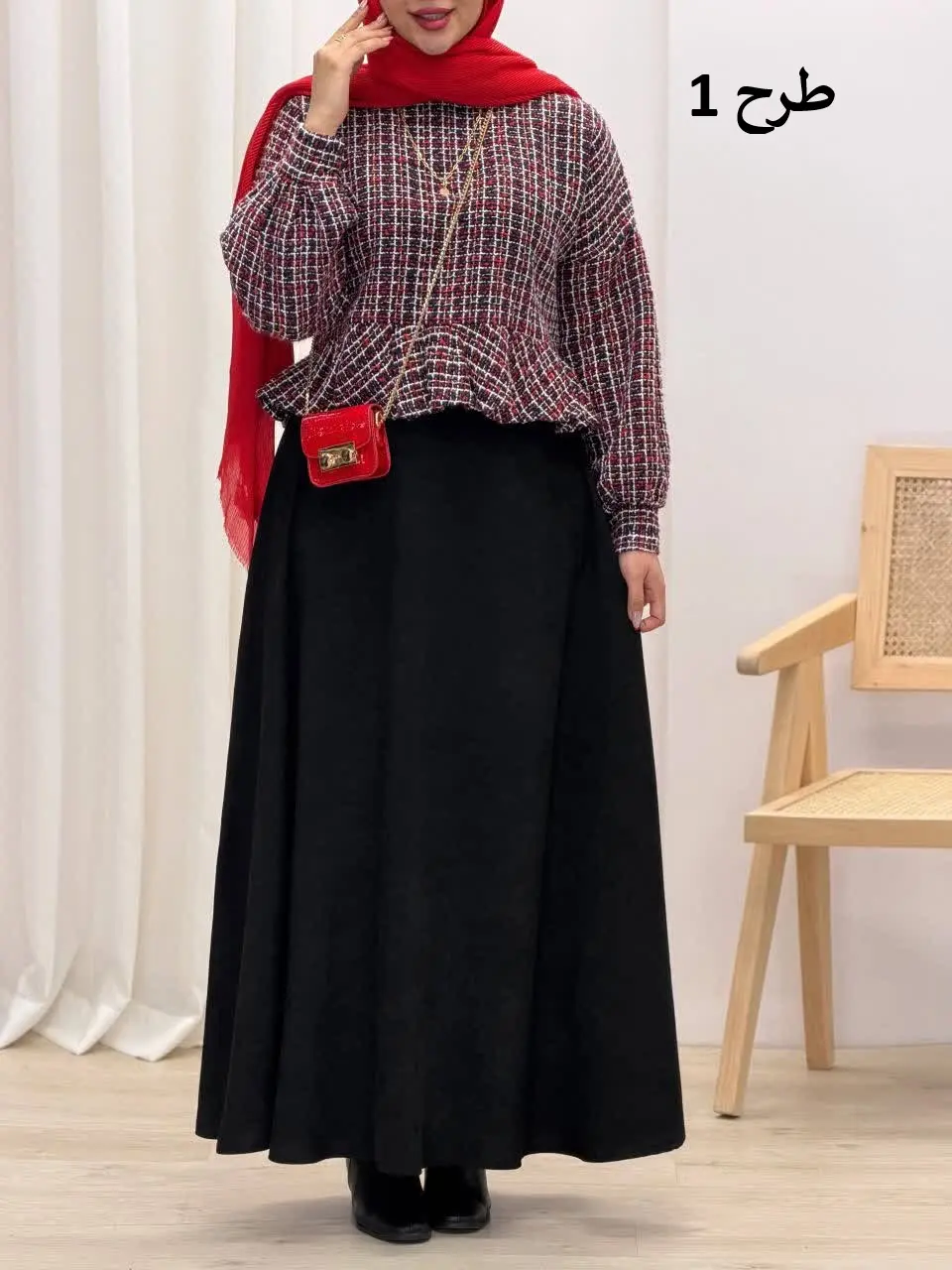 3905-کت و دامن شانی (ارسال از 27 آذر)